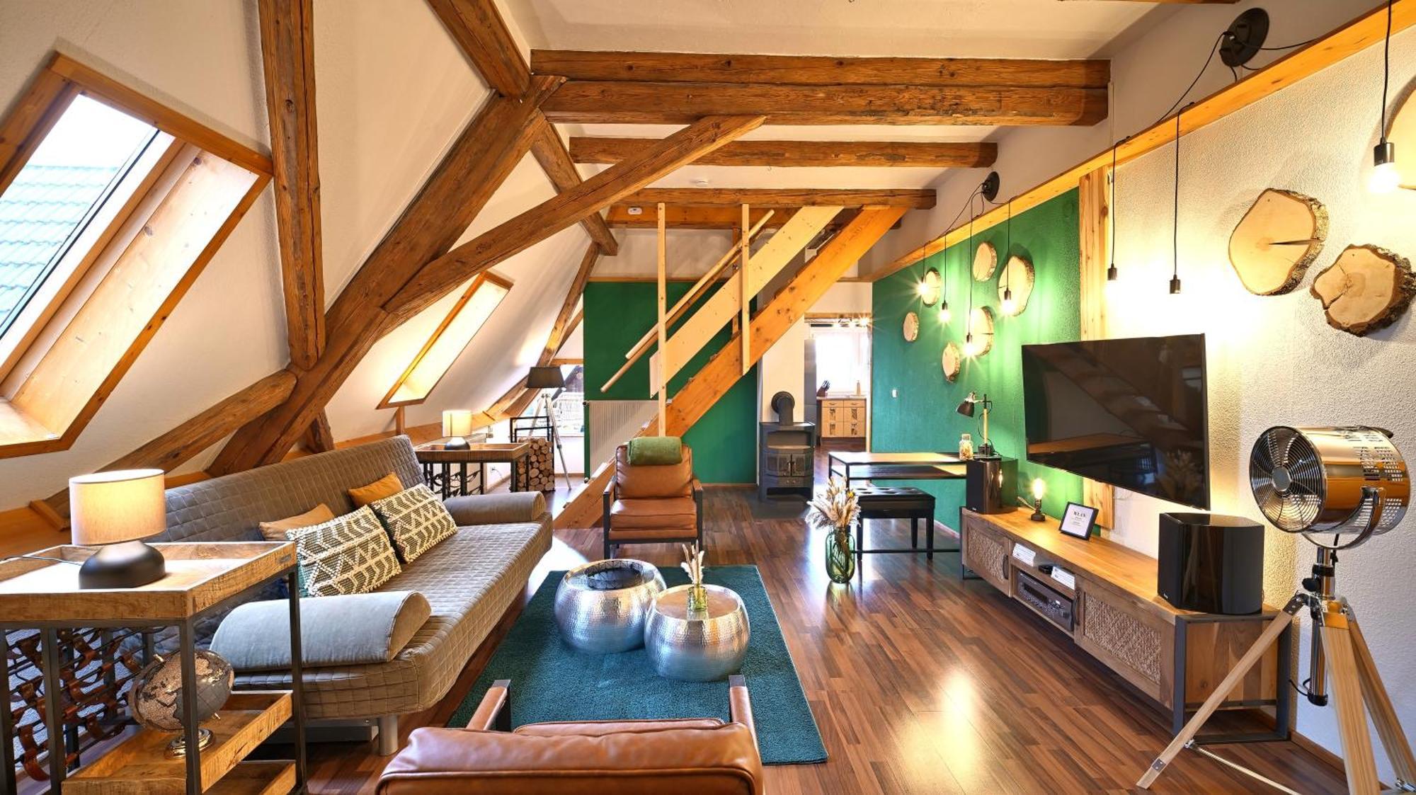 Green Loft Schwarzwald - Dach-Balkon--Musik-Ecke Fluorn-Winzeln Eksteriør billede